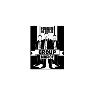 Group Mafiot model negru pe tricou