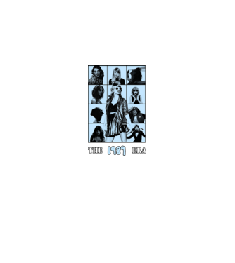 Taylor Swift ERAS blue model negru pe tricou