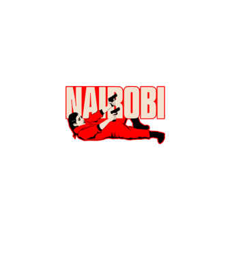 nairobi la casa de papel model negru pe tricou