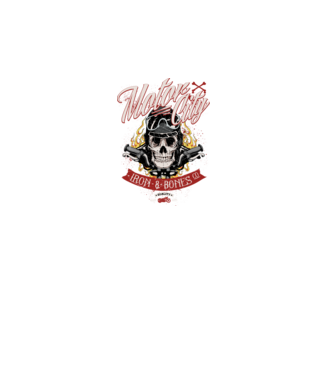 Motor City model negru pe tricou