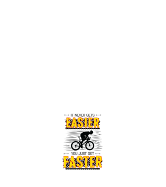 it never gets easier model negru pe tricou