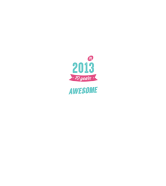 Made in 2013 model negru pe tricou