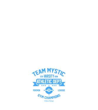 Mystic champions model albastru închis pe tricou