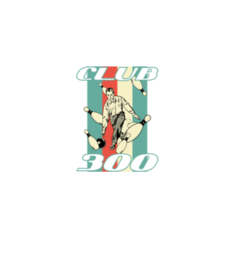 club300 model negru pe tricou
