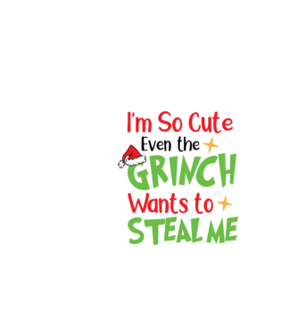 So cute Grinch model negru pe tricou