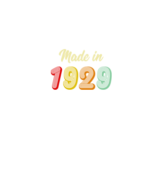 made in 1929 retro model negru pe tricou