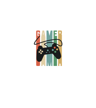 Gamer Controller model negru pe tricou