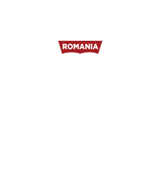 România levis model alb pe tricou