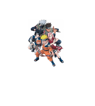 NARUTO model negru pe tricou