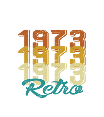 1973 retro model alb pe tricou