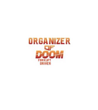 organizer of DOOM model negru pe tricou