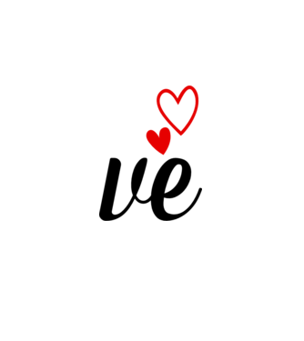 Cuplu LOVE model alb pe tricou