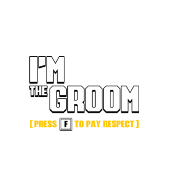 I'm the Groom  model alb pe tricou