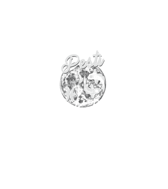 Zodiac bărbat PEȘTI retro model negru pe tricou