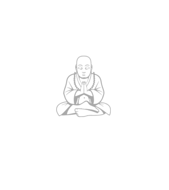 monk outline model negru pe tricou