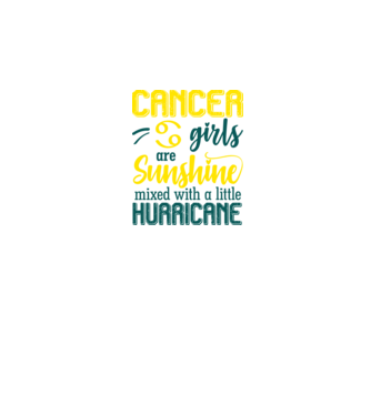 Sunshine with Hurricane CANCER model negru pe tricou