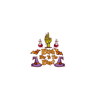 Witch way to the wine model gri pe tricou