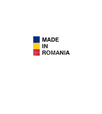made in romania model albastru jeanși pe tricou