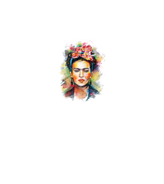 Frida Kahlo model alb pe tricou