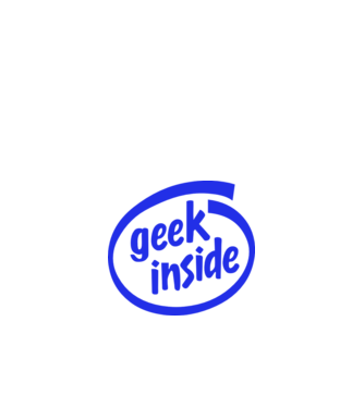 Geek inside model nisipiu pe tricou