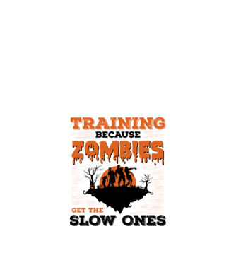 Zombies get the slow ones model alb pe tricou