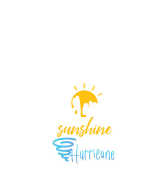 July Girls are Sunshine mixed with a little Hurricane model negru pe tricou