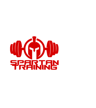 Spartan Training model negru pe tricou