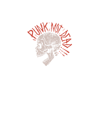 Punk Not Dead model turcoaz pe tricou