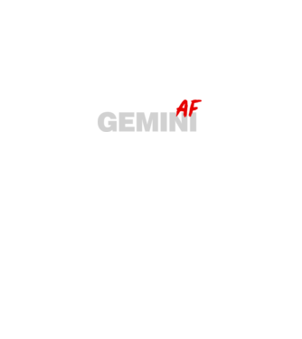 GEMINI as fuck model negru pe tricou