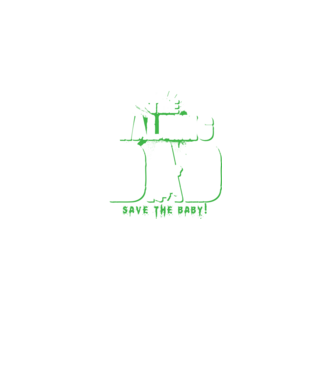 Walking dad green model negru pe tricou