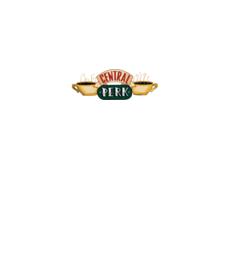 Central perk model alb pe tricou