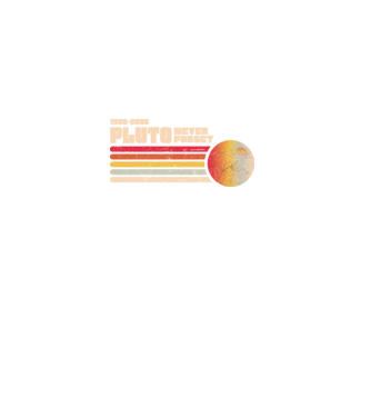 pluto model negru pe tricou