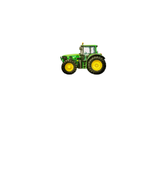 TRACTOR model alb pe tricou