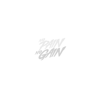 No Pain No Gain typography model negru pe tricou