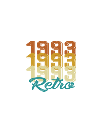 1993 retro model alb pe tricou