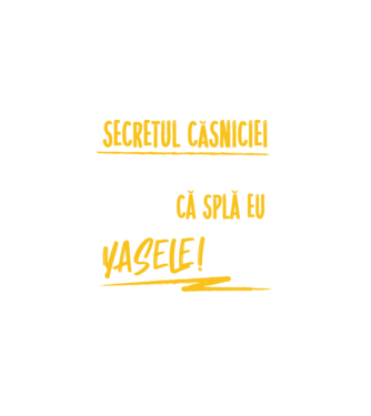 Secretul căsniciei sănătoase model negru pe tricou