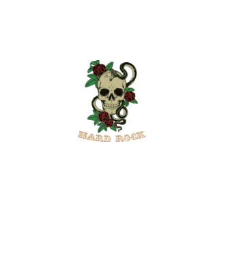 Hard Rock 1 model alb pe tricou