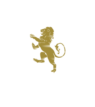 Lion Rampant model negru pe tricou