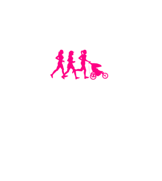 Running Mom model alb pe tricou