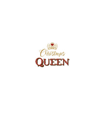 Christmas Queen model negru pe tricou