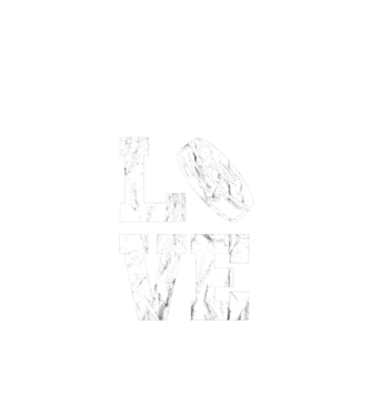 Love hockey model negru pe tricou