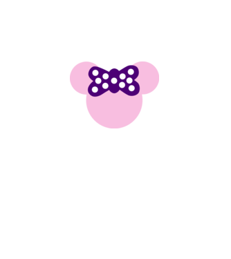 Minnie model alb pe tricou