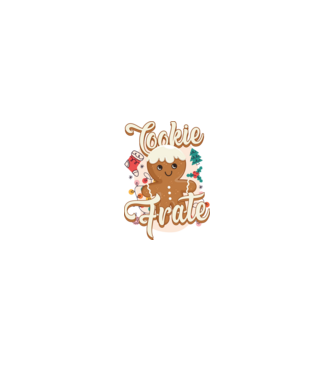 Cookie frate model alb pe tricou