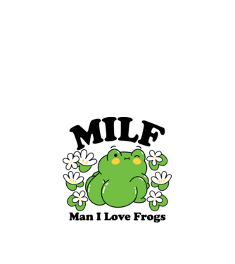MILF man i love frogs model nisipiu pe tricou