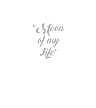 Moon of my life model negru pe tricou
