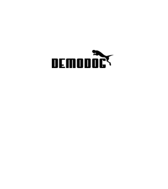 demodog logo black model gri pe tricou