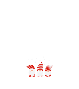 Xmas gnomes model alb pe tricou