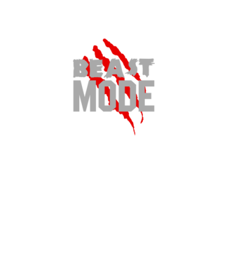 Beast mode model mov pe tricou