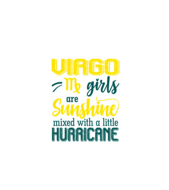 Sunshine with Hurricane VIRGO model negru pe tricou