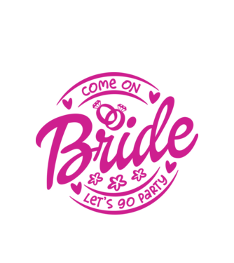 Bride Barbie lets go party model alb pe tricou